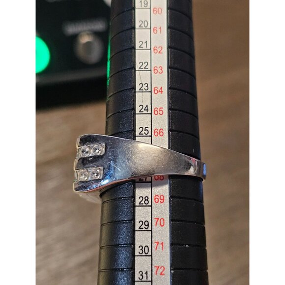 925 Sterling Silver Quartz Gem Ring Size 12 - 9.83g - Picture 4 of 5